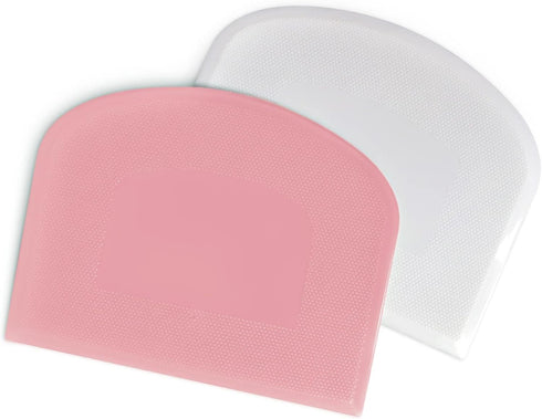 ALLTOP Bowl Spatula & Bench Scraper,Flexible Plastic Multipurpose Kitchen Pastry Cutter Tool,Food Scrappers for Bread Dough Baking Cake Fondant Ic...
