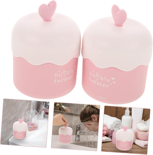 2 Pcs Marshmallow Cream Bubble Cream Cotton Candy Body Wash Face Wash Foam Maker Face Foam Maker Foaming Facial Whip Bubble Maker Portable Bubble ...