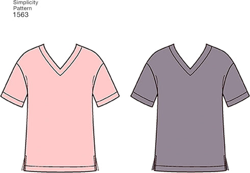 Simplicity US1563A Easy to Sew Teen's, Men's and Women's Pajama Sewing Pattern Kit, Code 1563, Sizes XS-XL...