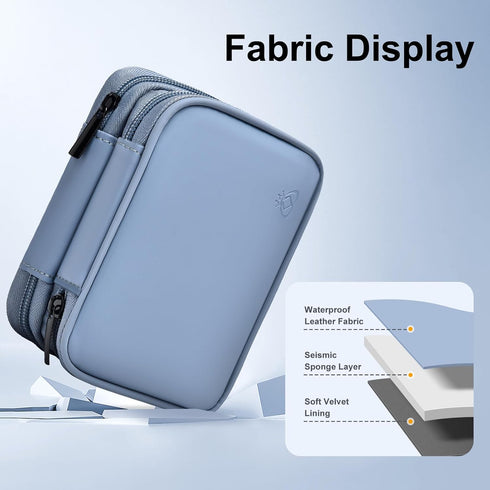 Leather External Hard Drive Case for Western Digital WD Elements/WD My Passport/WD My Passport Ultra Portable Hard Drive Carrying Case of 1TB 2TB ...