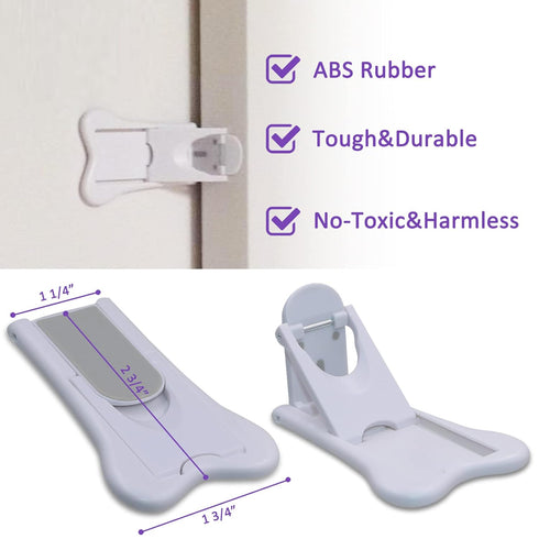 Sliding Door Lock for Child Safety, Window Stoppers for Vertical Windows, Sliding Glass Door Lock for Baby Proof (2 Pack)...