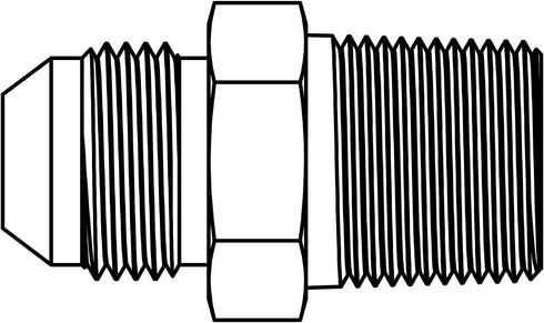 3/8 JIC X 3/8 Pipe Hydraulic Adapter, Silver...