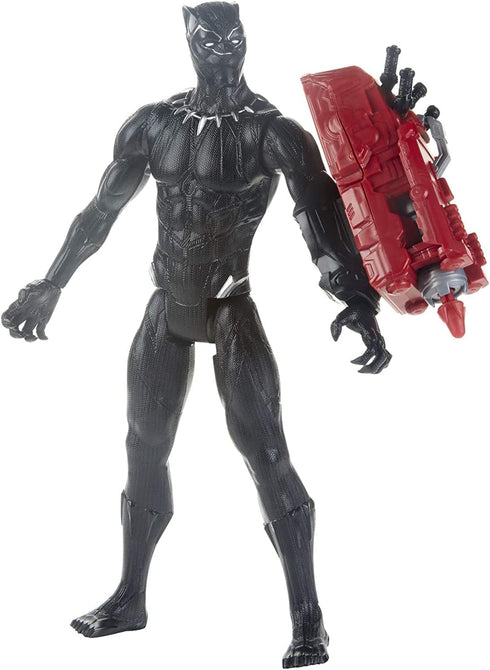 TheAvengers Titan Hero Series Black Panther 12'' Action Figure from Movie Endgame...
