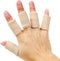 20 Pieces Finger Compression Sleeves Elastic Finger Protectors Thumb Splint Brace for Arthritis Pain Relief, Trigger Finger, Sport (Beige)...