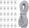 YaHoGa 25 pcs Cord Locks Spring Toggle Stopper + 10 Yards 1/8 Inch Cord Stretch String for Drawstring, Shoelaces, Clothing, Backpack, Bags (White)...