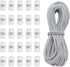 YaHoGa 25 pcs Cord Locks Spring Toggle Stopper + 10 Yards 1/8 Inch Cord Stretch String for Drawstring, Shoelaces, Clothing, Backpack, Bags (White)...