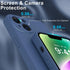 DEENAKIN iPhone 14 Plus Case with Screen Protector,Enhanced Camera Cover,Passing 16ft Drop Tested Soft Silicone Gel Rubber,Slim Fit Protective Pho...