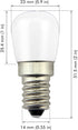 Poeland 1.5W LED Bulb Light 120V E14 Base Pack of 2 Warm White...