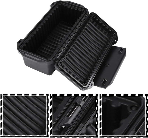 Outdoor Storage Case, Waterproof Organization Box with Shock Absorbing pad Weather Resistant Storage Container Box for Patio Garden Camping(C 200 ...