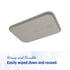 Carlisle FoodService Products CT121623 Café Standard Cafeteria / Fast Food Tray, 12" x 16", Gray...