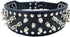 20-26" Length 2" Width Spike Rivets Leather Dog Pet Collars for Pitbull Mastiff Boxer (Black,M)...