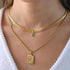 18K Gold Filled Vintage Choker Necklace Women Choker Necklace Waterproof Gold Gift for Women Necklace Jewelry Anti Tarnish Gemstone Zircon Necklac...