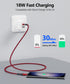 SUNGUY USB C Cable 3FT, 10Gbps USB C 3.1 Gen2 USB A to C Data Cable 3A Fast Charging Compatible with iPhone 15/15 Pro Max, Samsung Galaxy S23 S22 ...