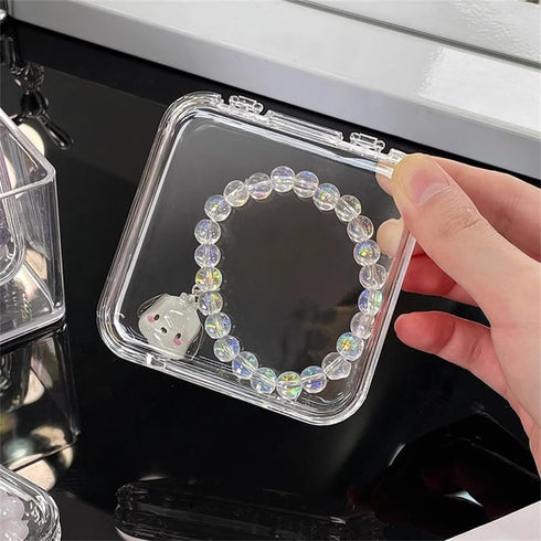 15PCS Press On Nail Packaging Boxes with Big Storage Containers Boxes Hinged Lid and Rectangle for Bracelet Making DIY Jewelry Badge Craft Nail St...
