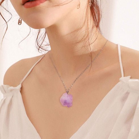 DanLingJewelry 30pcs Natural Amethyst Healing Point Chakra Reiki Nuggets Pendants for Necklace Earrings Bracelet Jewelry Making 12-20x20-26mm...