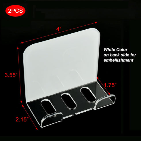 Cosmos 2 Pcs Wall Mount Phone Holder Cell Phone Wall Holder Smartphone Charging Stand Bedside Organizer Storage Bracket Compatible with Most Phone...