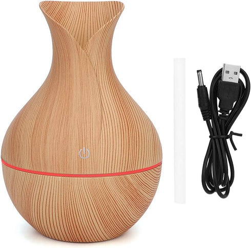 Humidifiers High Capacity Cool Mist Humidifier,for Bedroom,Babyroom, Living Room, Humidifiers (Light Wooden Grain)...