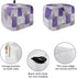 Toaster Cover 2 Slice, Abstract Purple Brown Gray Geometric Paint Art Graffiti Bread Maker Cover Toaster Dust Cover with Pockets, Dust-Proof Cover...