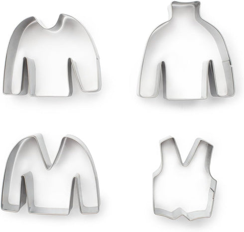 Fox Run Brands Ugly Sweater Cookie Cutter Set, Metallic...