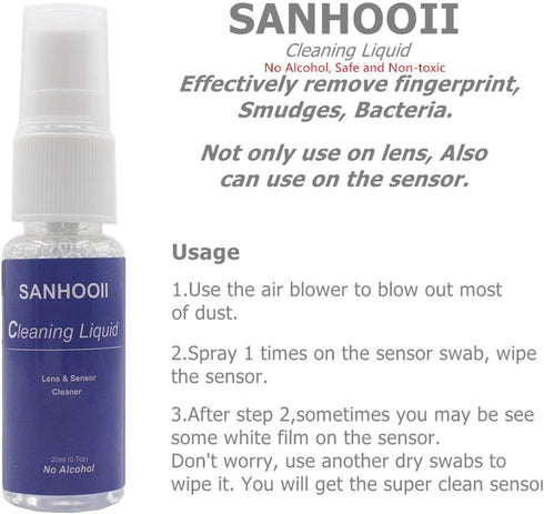 Camera Cleaning kit for DSLR or SLR Mirrorless Cameras Lens Cleaning and Full Frame Sensor Cleaning......