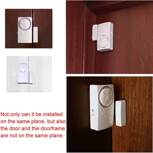 Wireless Home Security burglar alarm, Magnetic Sensor Door Window Alarm, Super Loud 110dB, Pool Door Alarm for Kids Pack of 4...
