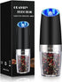 Sweet Alice Gravity Electric Pepper/Salt Grinder, Salt or Pepper Mill & Adjustable Coarseness, Battery Powered with LED Light, One Hand Automatic ...