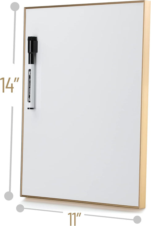 Mr. Pen- Dry Erase Board, 14” x 11”, Aluminum Frame with a Black Dry Erase Marker, Small Whiteboard, Mini White Board, White Board Dry Erase, Smal...