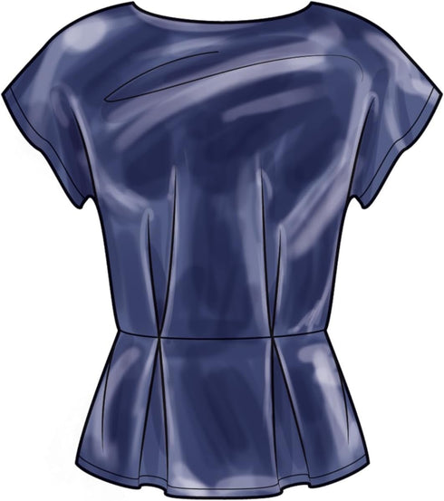 New Look Easy Misses' Peplum Top with Sleeve Variations Sewing Pattern Kit, Design Code N6753, Sizes 6-8-10-12-14-16, Multicolor...