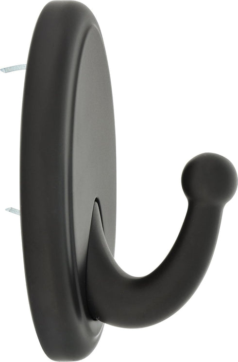 HIGH & MIGHTY 515820 Decorative Metal Hook, Easy Tool-Free Dry Wall Installation, Oval, Holds up to 25lb, Bronze...
