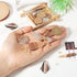 FASHEWELRY 24Pcs Gold Foil Resin Wood Earring Charms Teardrop Drop Rectangle Wooden Earring Blanks Geometry Boho Charms Wooden Earring Pieces for ...