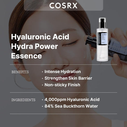COSRX Hyaluronic Acid Toner, 3.38 fl.oz / 100ml, For Dry Skin, Lightweight Daily Essence, Day and Night, Korean Skin Care, Animal Testing Free, Pa...