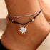 Boho Sun Ankle Bracelets Layered Beach Anklets for Women...