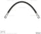 Dynamic Friction Company Front Brake Line Hose 350-02001 For 1971-1973 Volkswagen Super Beetle, 1971-1979 Volkswagen Transporter, 1972-1976 Porsch...