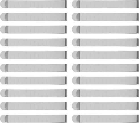 VILLCASE Metal Sewing Clips, 20pcs 4 Inches Stainless Steel Hemming Clips Knitting Clamp DIY Hemming Clip Measurement Ruler Quilting Supplies Hem ...