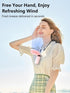 Portable Handheld Fan, Powerful Personal Fan with Base 5 Adjustable Speed USB Rechargeable Battery Operated Cooling for Women Girl Travel Office (...