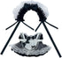 niannyyhouse Headdress Dress Apron 10cm 15cm 20cm Plush Doll Lace Maid Outfit Dress Up Accessories (Black-20cm)...