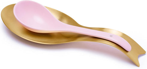 Elegant Spoon Rest Holder for Stove Top - Cooking and Kitchen Utensil Holder - Retro Gold Culinary rest...