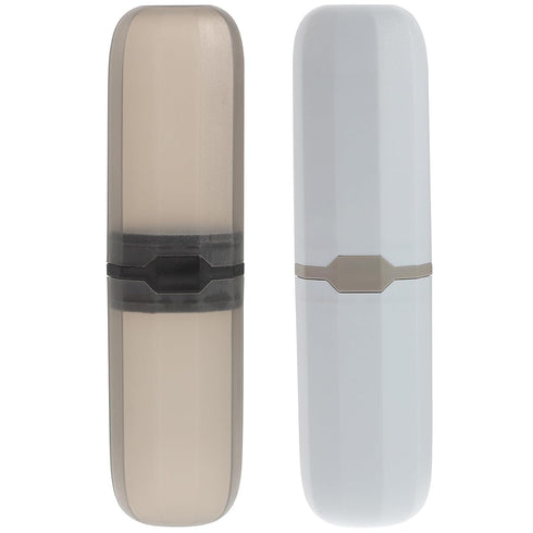 2Pcs Toothbrush Travel Case: Portable Toothbrush Holder Dustproof Protective Cover for Outdoor and Daily Use...