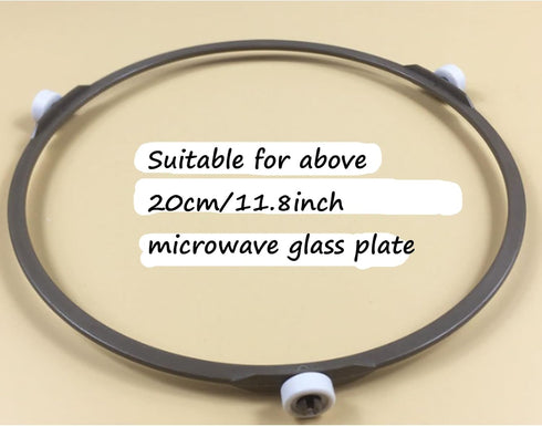 Semetall Microwave Oven Glass Turntable Plate Roller Support Rotating Ring 2 Pack Outer Diameter 220mm/8.66" Microwave Replacement Accessories Par...