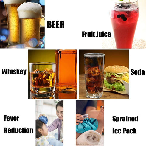 DERGUAM 8 Packs Fast-cooling 304 Stainless Steel Ice Cubes Whiskey Stones Whiskey Rocks With Wine Opener, Nonslip Ice Tong & Freezer Storage Tray ...