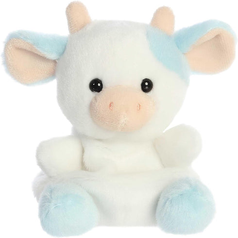 Aurora® Adorable Palm Pals™ Skyla Blueberry Cow™ Stuffed Animal - Pocket-Sized Play - Collectable Fun - Blue 5 Inches...