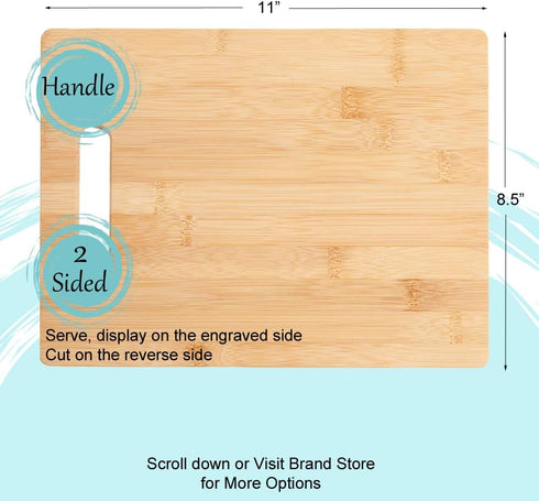 Darth Vader I Find Your Lack Of Bacon Disturbing Engraved Bamboo Wood Cutting Board with Handle Charcuterie Cheese Star Wars Gift 8.5 x 11"...