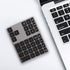 Bluetooth Numeric Keypad, 35Keys Ultra Thin Number Pad Bluetooth5.0 Rechargeable for Tablet for Windows for Laptop/Smartphone(Iron Gray)...