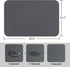 Coffee Mat ,24"X16"Coffee Maker Mat for Countertops, Coffee Bar Accessories ?Absorbs Quickly To Hide Stains, Rubber Non-Slip Design,Dish Drying Ma...