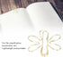 100Pcs Cute Gold Mini Paper Clips,Flower and Arrowhead Shapes Paper Clips Electroplated Gold Paper Clips for Wedding Marriage Office School Home(#...