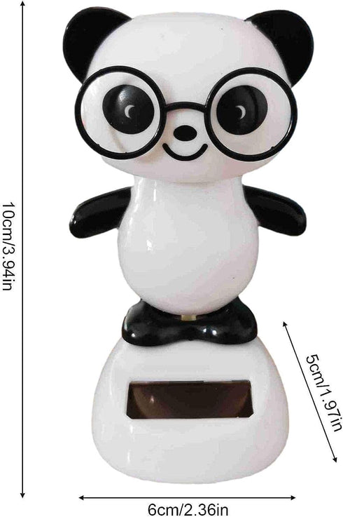 Black and White Solar Dancing Panda Bear Tiger - Shaking Dancing, Car Dashboard Ornament, Dancing Animal Figurine for Car Interior Home Desk Decor...