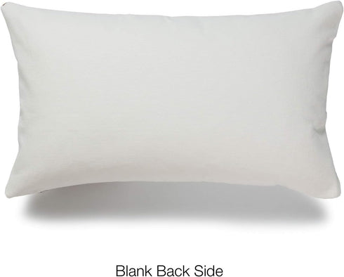 Hofdeco Faux Leather and 100% Cotton Pillow Cover Only, Camel Black Modern Design Stripes, 12"x20"...
