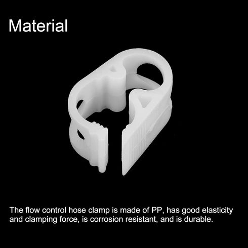 uxcell Plastic Tubing Clamps, 5pcs 1/8"-1/4" Tube OD Adjustable Tube Clamp Laboratory Pinch Valve Flow Control Hose Clamp...