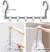 Closet Organizers and Storage,8 Pack Stronger Space Saving Hangers Clothes Hanger with 5 Holes Closet Storage for Heavy Clothes,Magic Home Organiz...