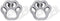 Boma Jewelry Sterling Silver Paw Print Stud Earrings...